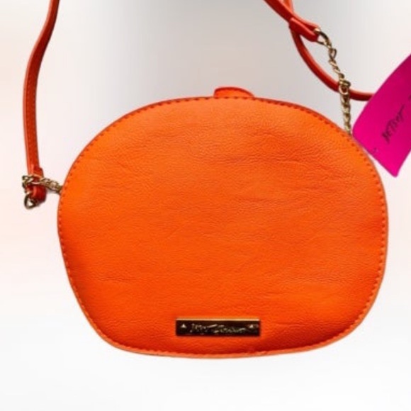 New Betsey Johnson KITSCH BETSEYLANTERN CROSSBODY ORANGE - Picture 6 of 10